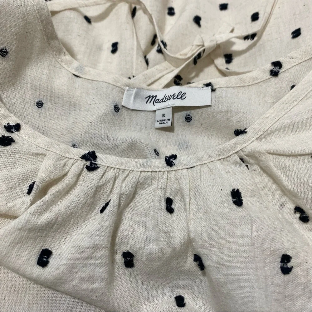Madewell Women’s Puff Sleeve Blouse Top Sz-Small